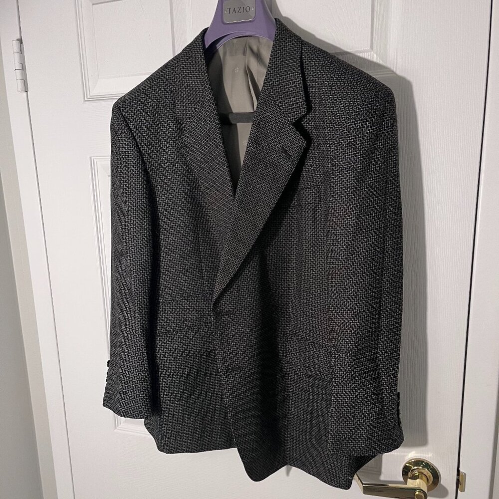 48S Custom Made Asano Okayama Woven 2 Button Sport Coat